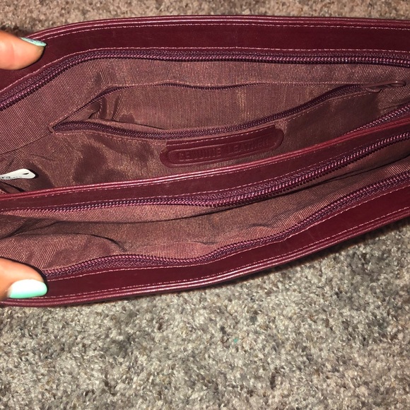 Burgundy FS Originals Vintage Leather Clutch - Picture 4 of 5